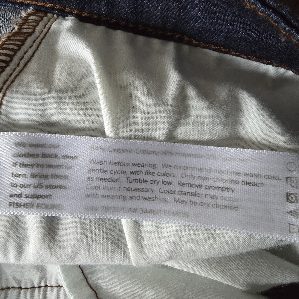 Eileen Fisher Mid Rise Skinny Jeans Size 10 - Picture 4 of 4